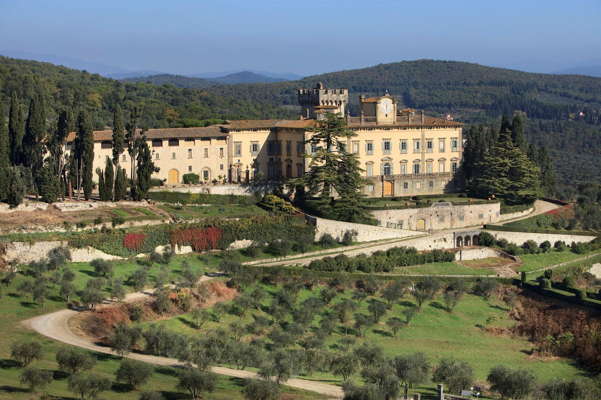 Torre A Cona Wine Estate Hotell San Donato in Collina Exteriör bild